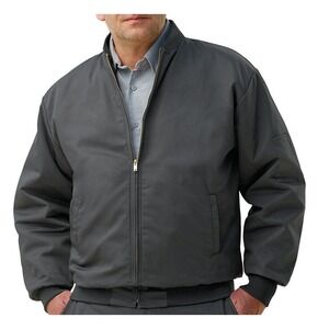 UniFirst UniWear Permalined Coach's Jacket - Men's Workwear - Charcoal - M Reg